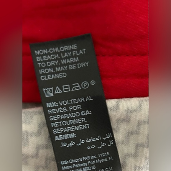 White House Black House Black, White, and Red Plaid Moto Jacket, Size 6 - Picture 14 of 14